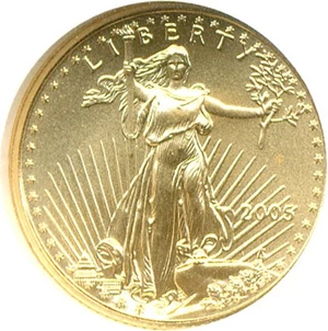 image for: 2005 $5 Gold Eagle NGC MS69