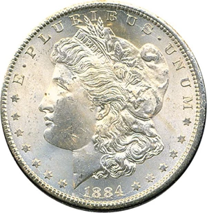 image for: 1884-CC $1 GSA Hoard/NGC MS64