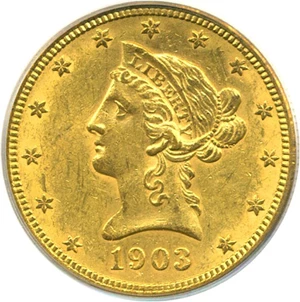 image for: 1903-O $10 PCGS MS60