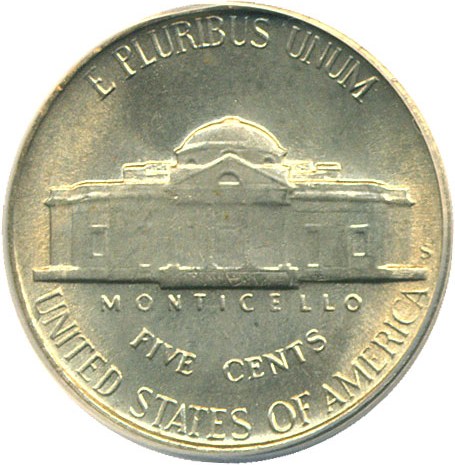 image for: 1947-S 5c  ANACS MS65 