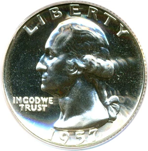 image for: 1957 25c PCGS Proof 67