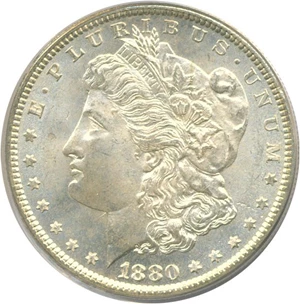 image for: 1880 $1 PCGS MS65