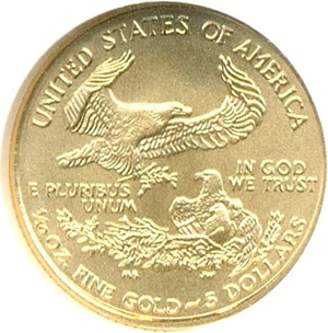 image for: 2005 $5 Gold Eagle NGC MS69