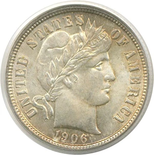 image for: 1906-O 10c PCGS/CAC MS65