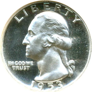 image for: 1953 25c NGC Proof 68 Cameo *Star*