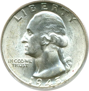 image for: 1945 25c PCGS MS64