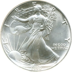 image for: 1990 $1 Silver Eagle NGC MS69
