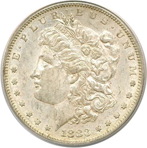 image for: 1883-S $1 PCGS AU50