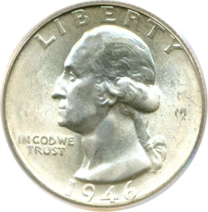 image for: 1946 25c PCGS MS66