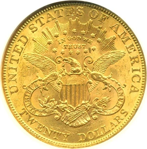 image for: 1902 $20 NGC MS60