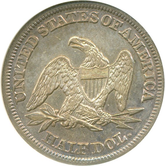 image for: 1846 50c 6/Horiz.6 ANACS AU50 