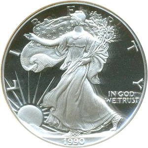 image for: 1990-S $1 Silver Eagle NGC Proof 69 UCameo