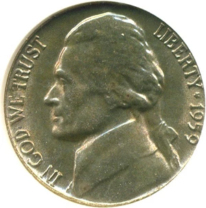 image for: 1959 5c NGC MS65