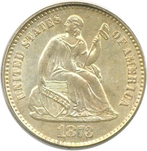 image for: 1873-S H10c PCGS MS64