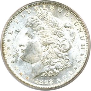 image for: 1892 $1 PCGS MS63
