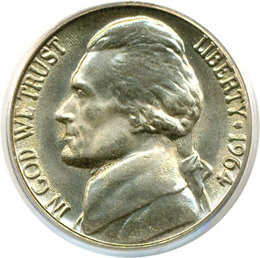 image for: 1964-D 5c  PCGS MS66 