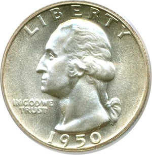 image for: 1950 25c PCGS Proof 66
