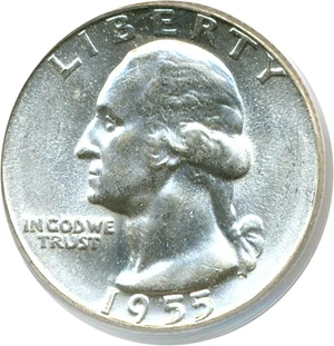 image for: 1955 25c PCGS MS64