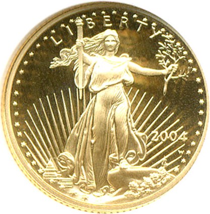 image for: 2004-W $5 Gold Eagle NGC Proof 69 UCameo
