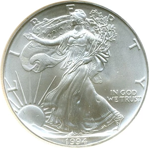image for: 1994 $1 Silver Eagle NGC MS69