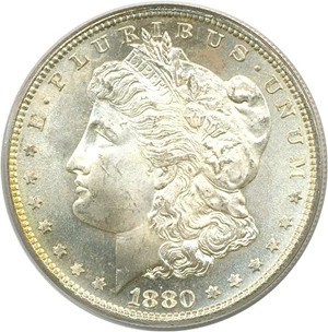 image for: 1880-S $1 PCGS MS67 **Reverse Color**