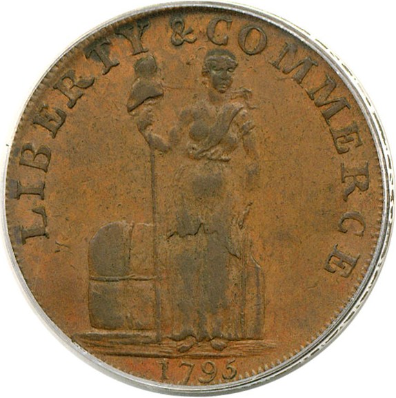 image for: 1795 Cent Talbot, Allum & Lee, Letter Ed PCGS AU58 BN