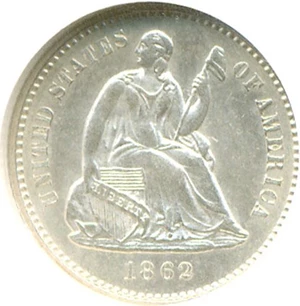 image for: 1862 H10c NGC MS64