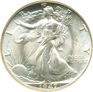 image for: 1947 50c NGC MS65