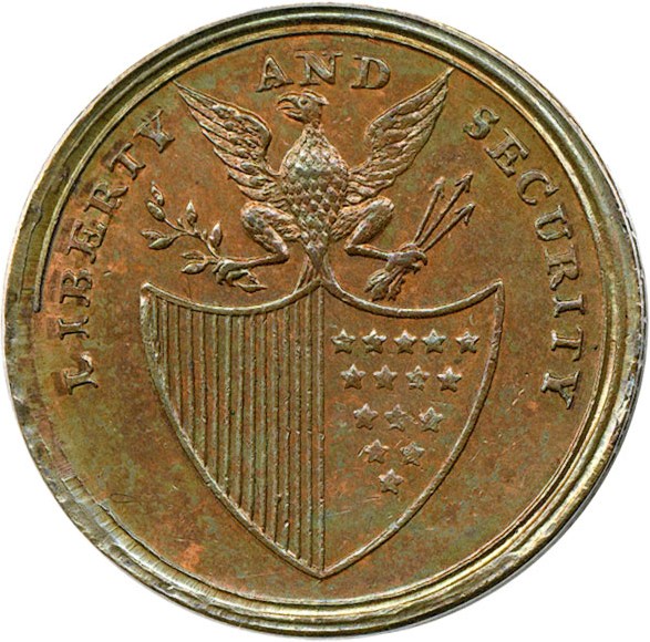 image for: Washington Penny LIBERTY AND SECURITY PCGS MS62 BN