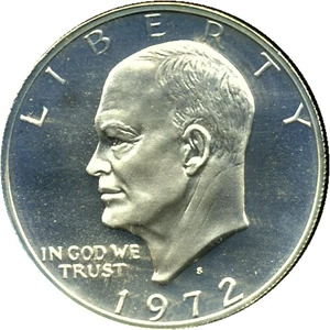 image for: Original Mint Holder: 1972-S $1 Silver NGC Proof 68 Dcameo