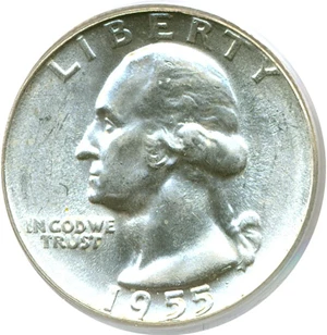 image for: 1955 25c PCGS MS65