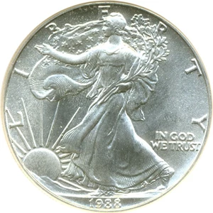 image for: 1988 $1 Silver Eagle NGC MS69