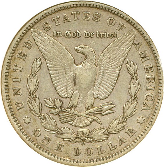 image for: Top 100 VAM: 1899-O $1 VAM 5 Micro O ANACS XF45