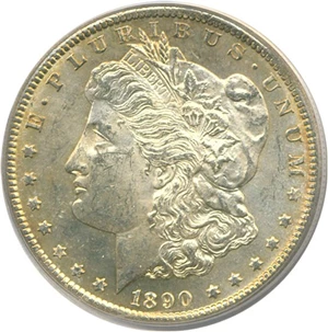 image for: 1890-CC $1 PCGS MS62