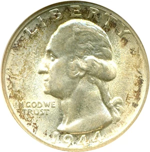 image for: 1944-S 25c ANACS MS65