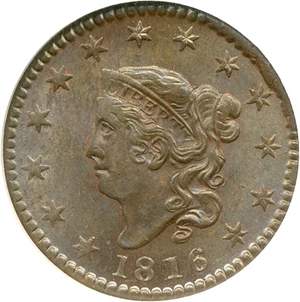 image for: 1816 1c NGC MS63 BN