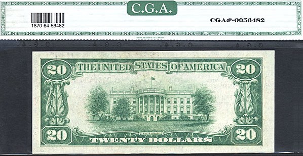image for: Fr.1870C 1929 $20 Philadelphia CGA Choice CU64  [C00040738A]