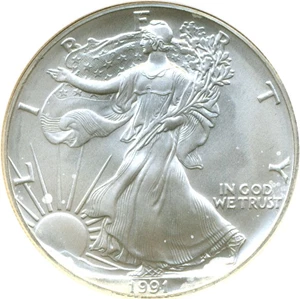 image for: 1991 $1 Silver Eagle NGC MS69