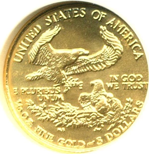 image for: 1989 $5 Gold Eagle NGC MS69