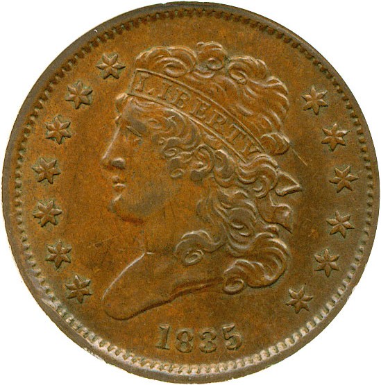 image for: 1835 1/2c  PCI XF45