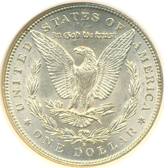 image for: Top 100 VAM: 1899-S $1 VAM 7  Doubled Date NGC MS61 