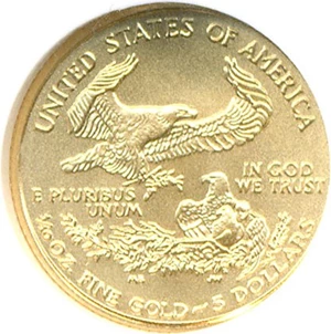 image for: 2005 $5 Gold Eagle NGC MS69
