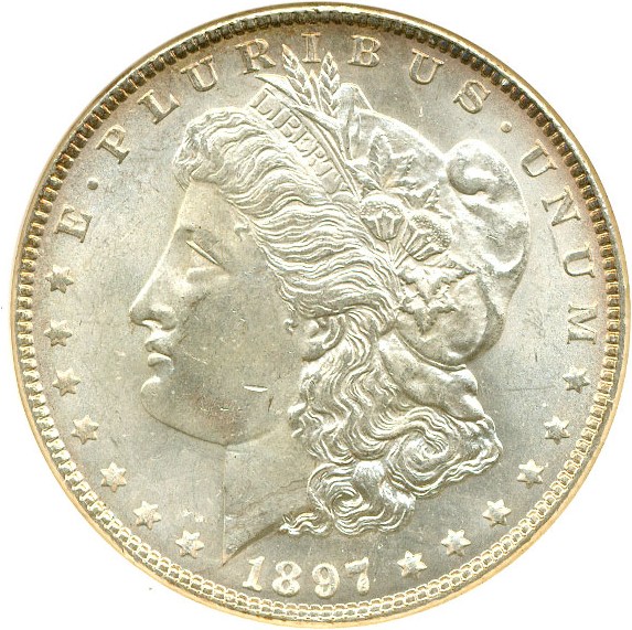 image for: Top 100 VAM: 1897 $1 VAM 6A  ANACS MS62