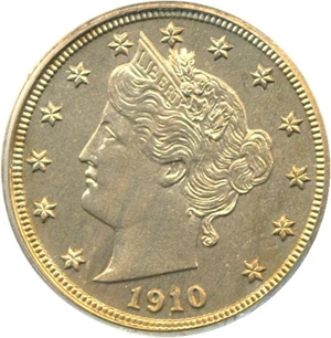 image for: 1910 5c PCGS Proof 65