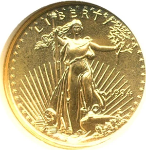 image for: 1994 $5 Gold Eagle NGC MS69