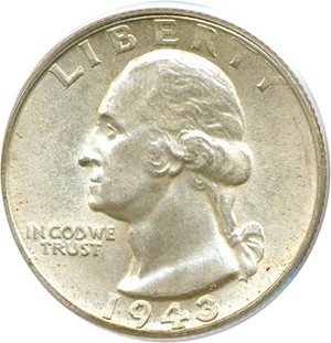 image for: 1943-D 25c PCGS MS64