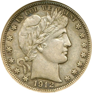 image for: 1912-D 50c NGC AU55