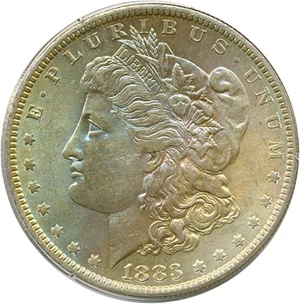 image for: 1883-O $1 PCGS MS64 *Color*