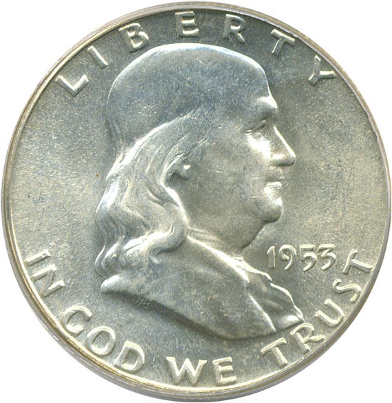 image for: 1953 50c  PCGS MS64 FBL