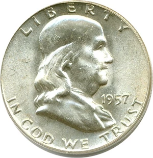 image for: 1957-D 50c PCGS MS65 FBL
